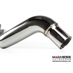 FIAT 500 Turbo Performance Axle Back Exhaust System by MADNESS - Polished Slash Cut Tip